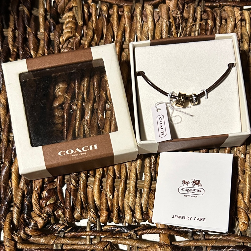 Coach Brown Leather Bracelet BNWT